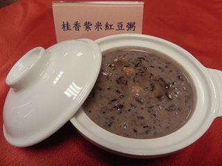 桂香紫米紅豆粥
