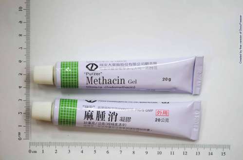 METHACIN GEL 10 MG/G "PURZER" (INDOMETHACIN) "瑞安"麻腫消凝膠10毫克/公克（吲哚美洒辛）