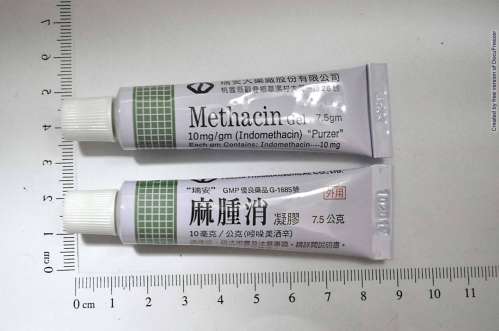 METHACIN GEL 10 MG/G "PURZER" (INDOMETHACIN) "瑞安"麻腫消凝膠10毫克/公克（吲哚美洒辛）(2)