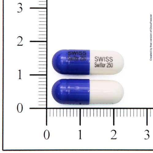 SWIFLOR CAPSULES 250MG "SWISS"(CEFACLOR) “瑞士”瑞伏黴素膠囊２５０毫克（西華克樂）