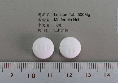 LODITON F.C. TABLETS 500MG "STANDARD" "生達" 伏糖膜衣錠500毫克　　　　　　　　　　　　　　　