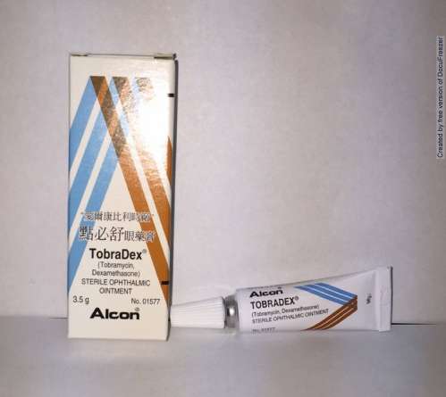 TOBRADEX STERILE OPHTHALMIC OINTMENT 點必舒眼藥膏