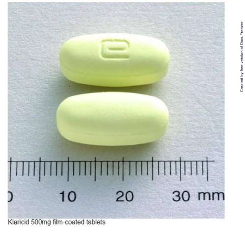 KLARICID FILM-COATED TABLETS 500MG 開羅理黴素膜衣錠５００毫克