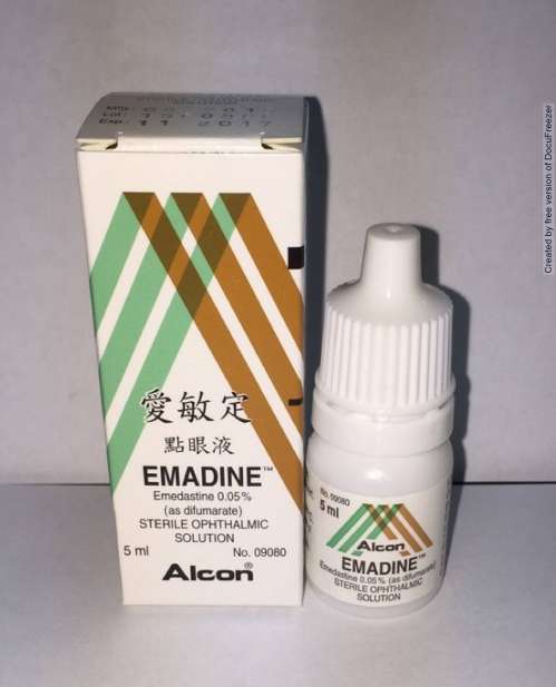 EMADINE STERILE OPHTHALMIC SOLUTION 愛敏定點眼液