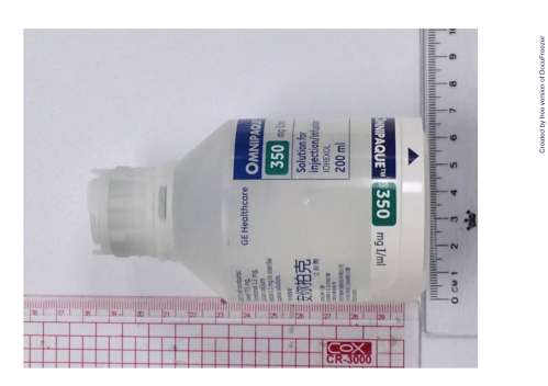 OMNIPAQUE 350MG I/ML INJECTION 〝奇異愛爾蘭廠〞安你拍克 注射劑350毫克碘/公撮