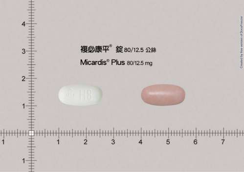 MICARDIS PLUS TABLETS 80/12.5 MG 複必康平錠80/12.5毫克