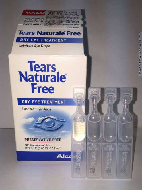 TEARS NATURALE® FREE EYE DROPS "愛爾康法國廠"淚然人工淚液點眼液