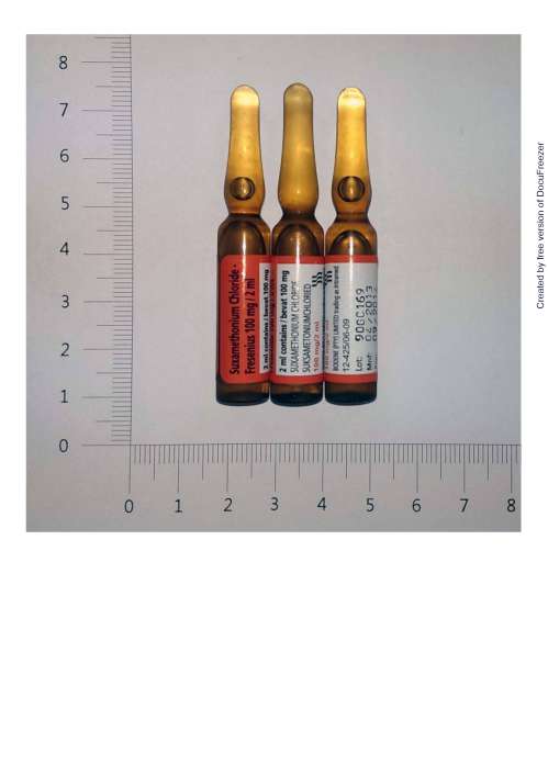 Suxamethonium Chloride - Fresenius 100mg/2ml Injection 骨肌弛注射液100毫克/2毫升