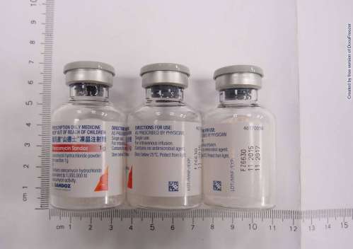 Vancomycin Sandoz powder for solution for injection 萬克黴"山德士"凍晶注射劑