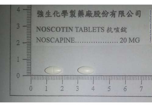 NOSCOTIN TABLETS 20MG "JOHNSON" "強生" 抗咳錠20毫克